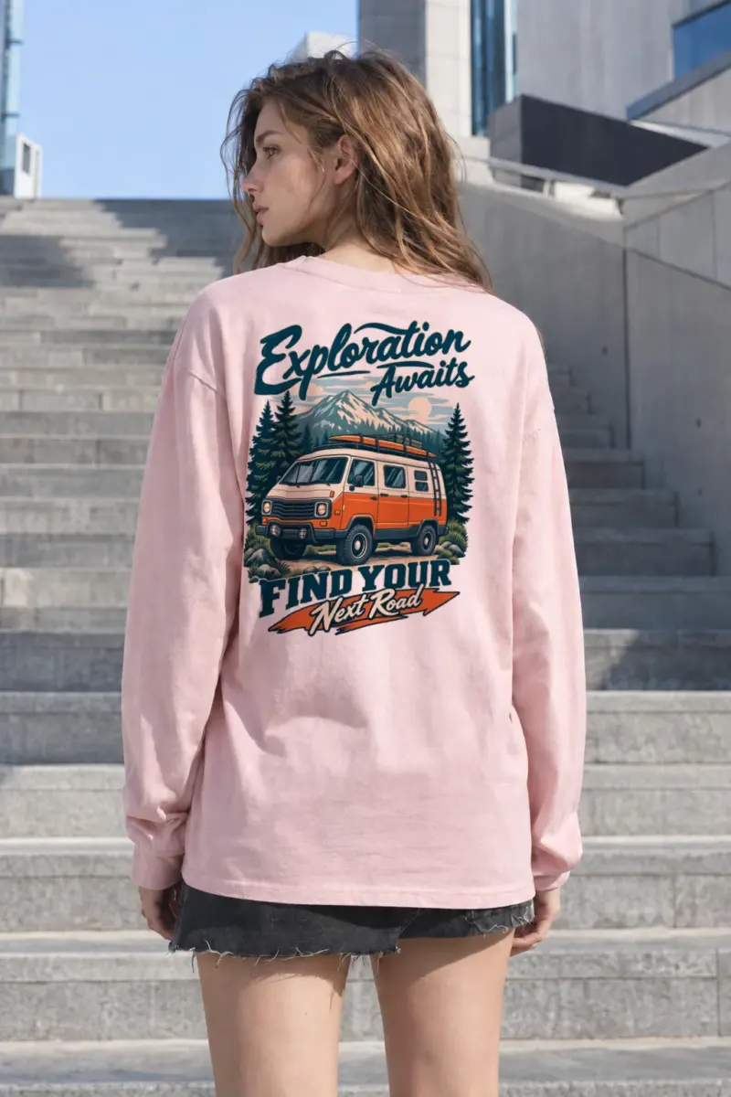"Exploration Awaits" Unisex Longsleeve T-shirt