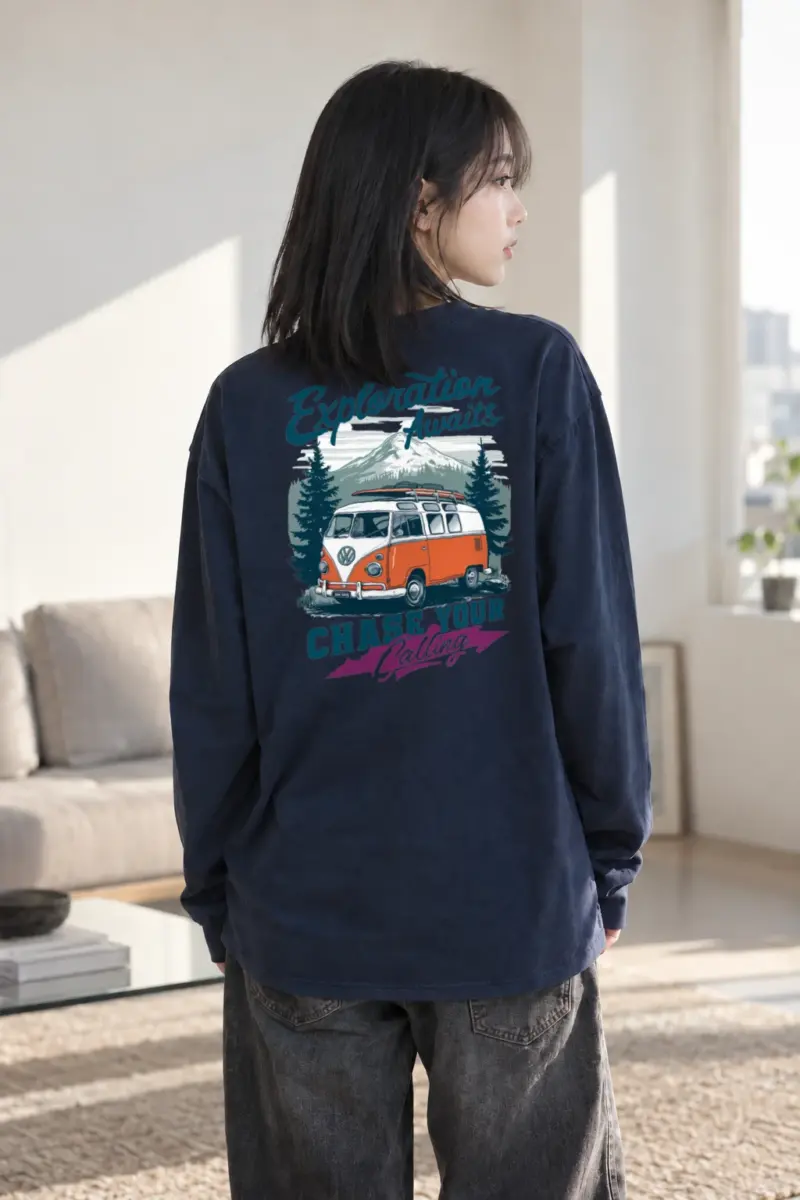 "Exploration Awaits" Unisex Longsleeve T-shirt | Gildan 2400