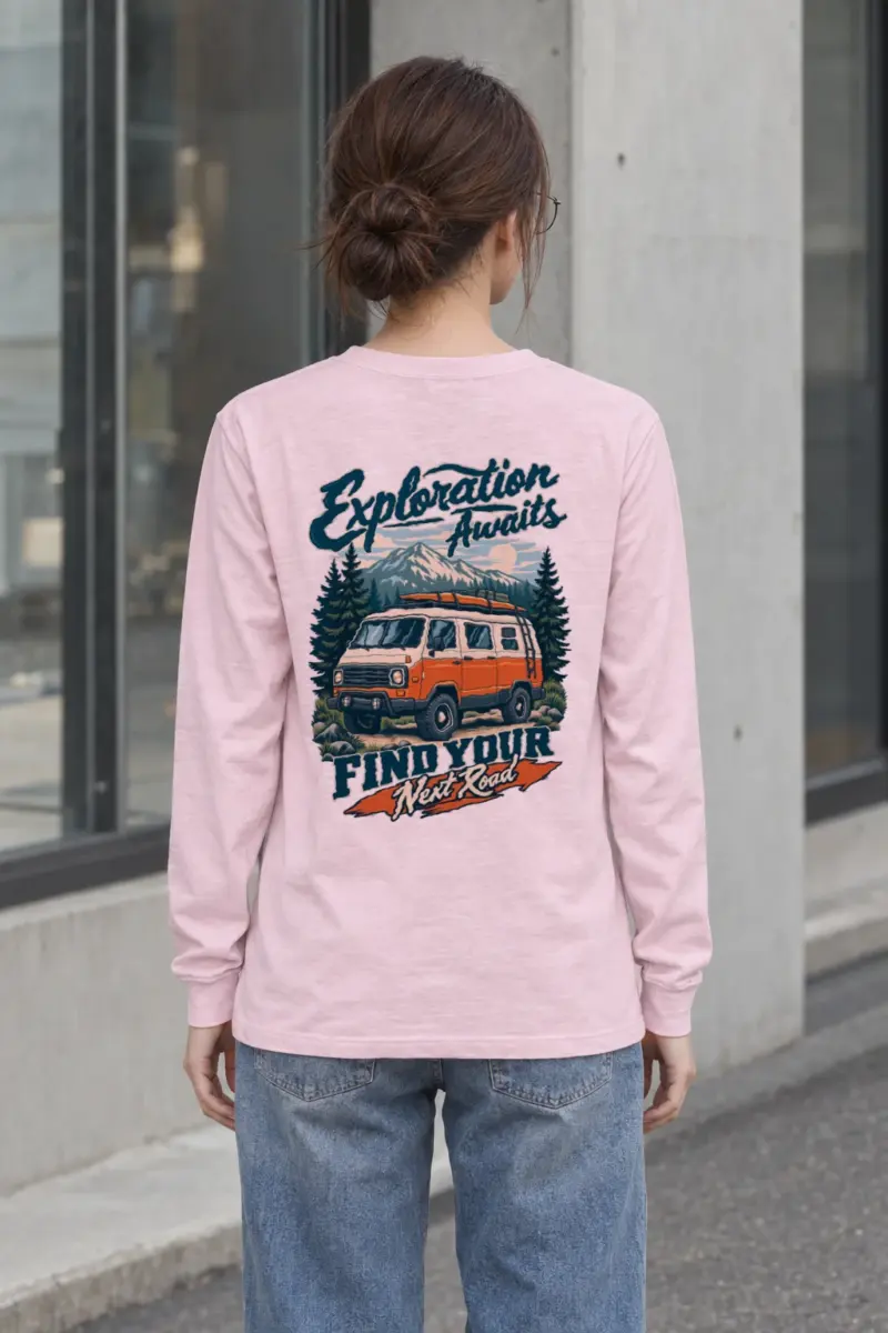 "Exploration Awaits" Unisex Longsleeve T-shirt