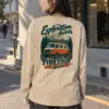 "Exploration Awaits" Unisex Longsleeve T-shirt | Gildan 2400
