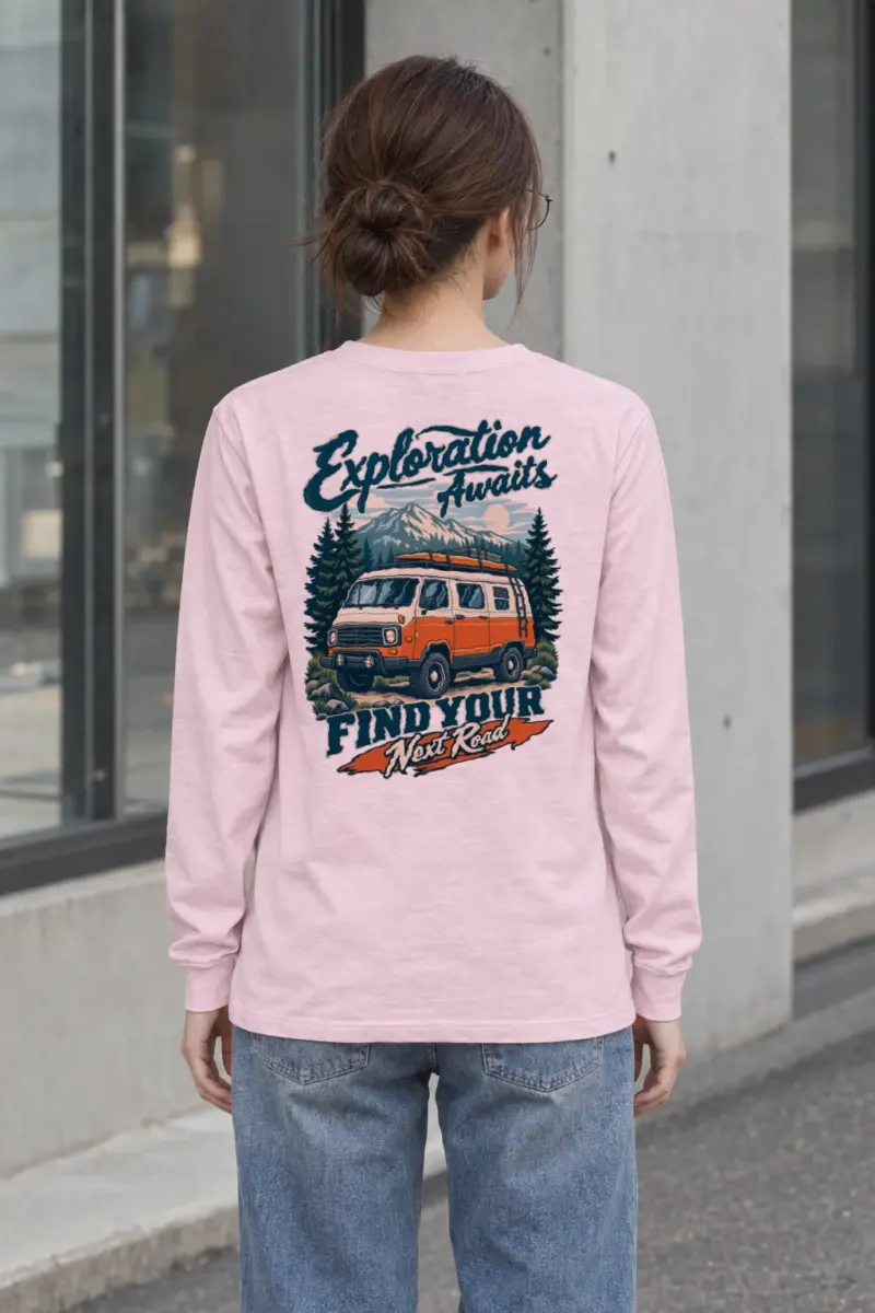 "Exploration Awaits" Unisex Longsleeve T-shirt
