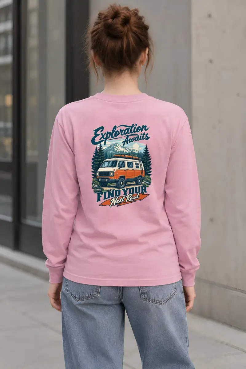 "Exploration Awaits" Unisex Longsleeve T-shirt