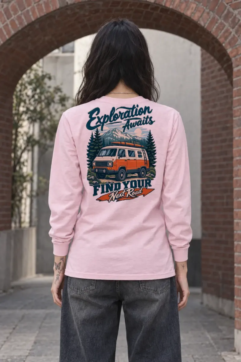 "Exploration Awaits" Unisex Longsleeve T-shirt