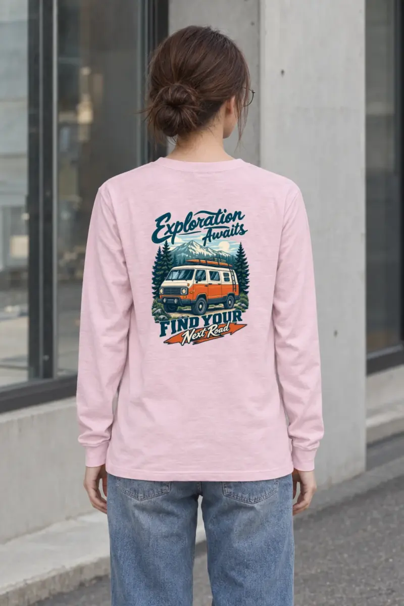 "Exploration Awaits" Unisex Longsleeve T-shirt