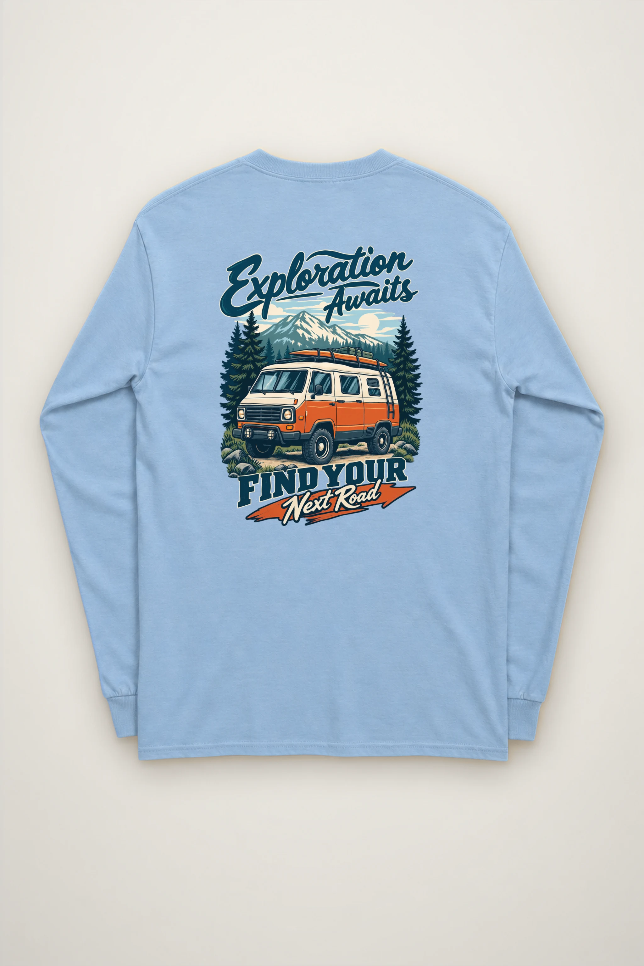 "Exploration Awaits" Unisex Longsleeve T-shirt