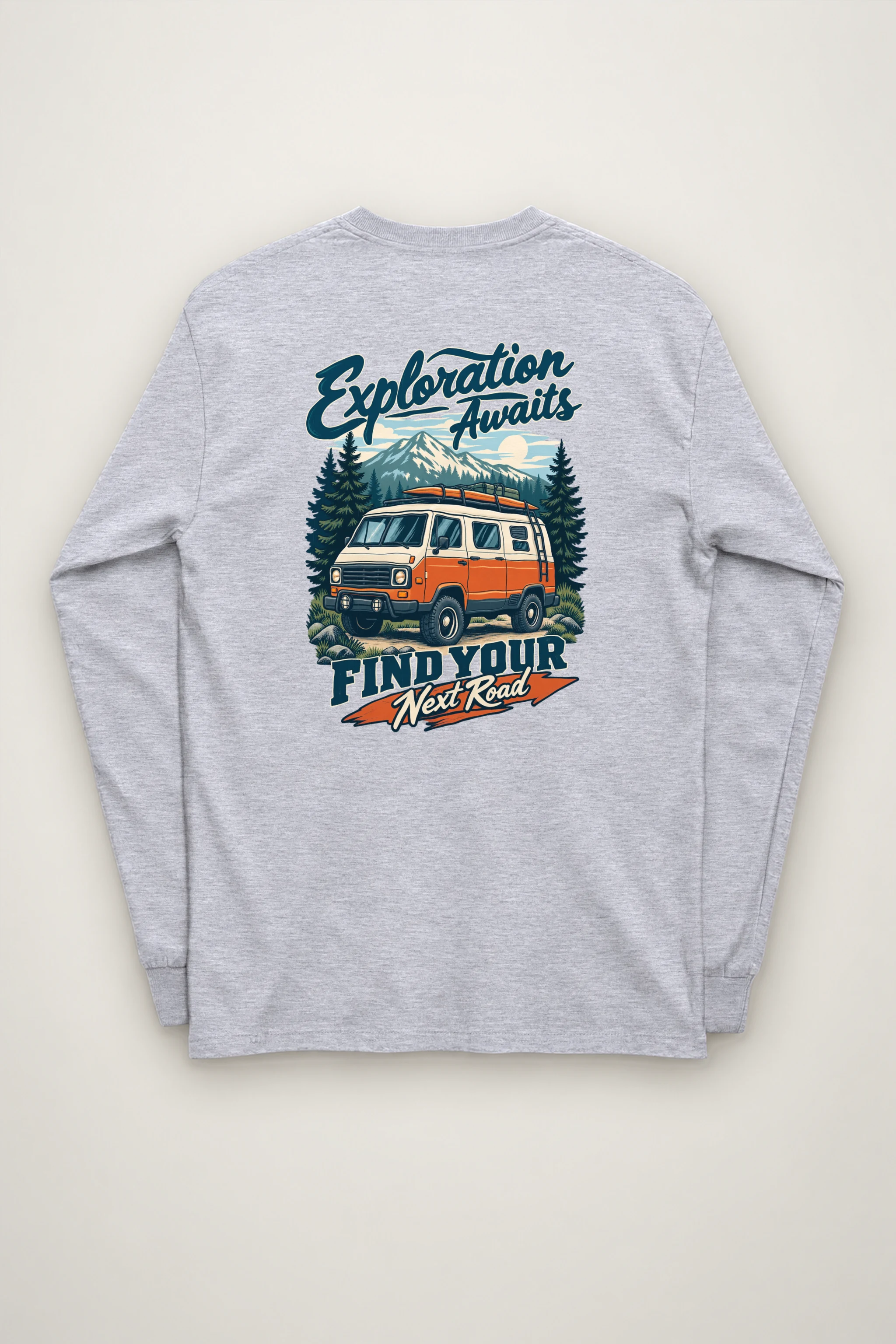 "Exploration Awaits" Unisex Longsleeve T-shirt