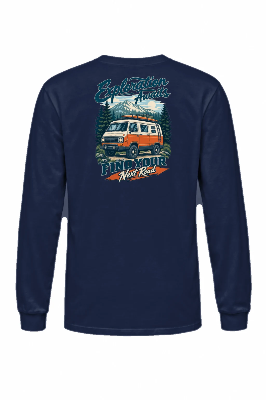 "Exploration Awaits" Unisex Longsleeve T-shirt | Gildan 2400