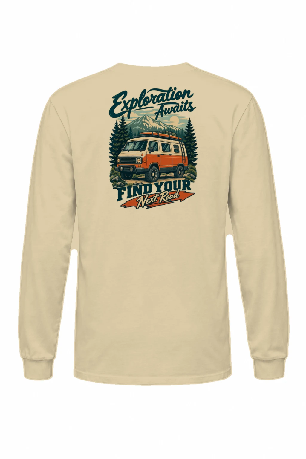 "Exploration Awaits" Unisex Longsleeve T-shirt | Gildan 2400