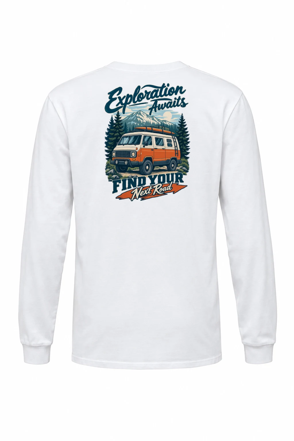 "Exploration Awaits" Unisex Longsleeve T-shirt | Gildan 2400