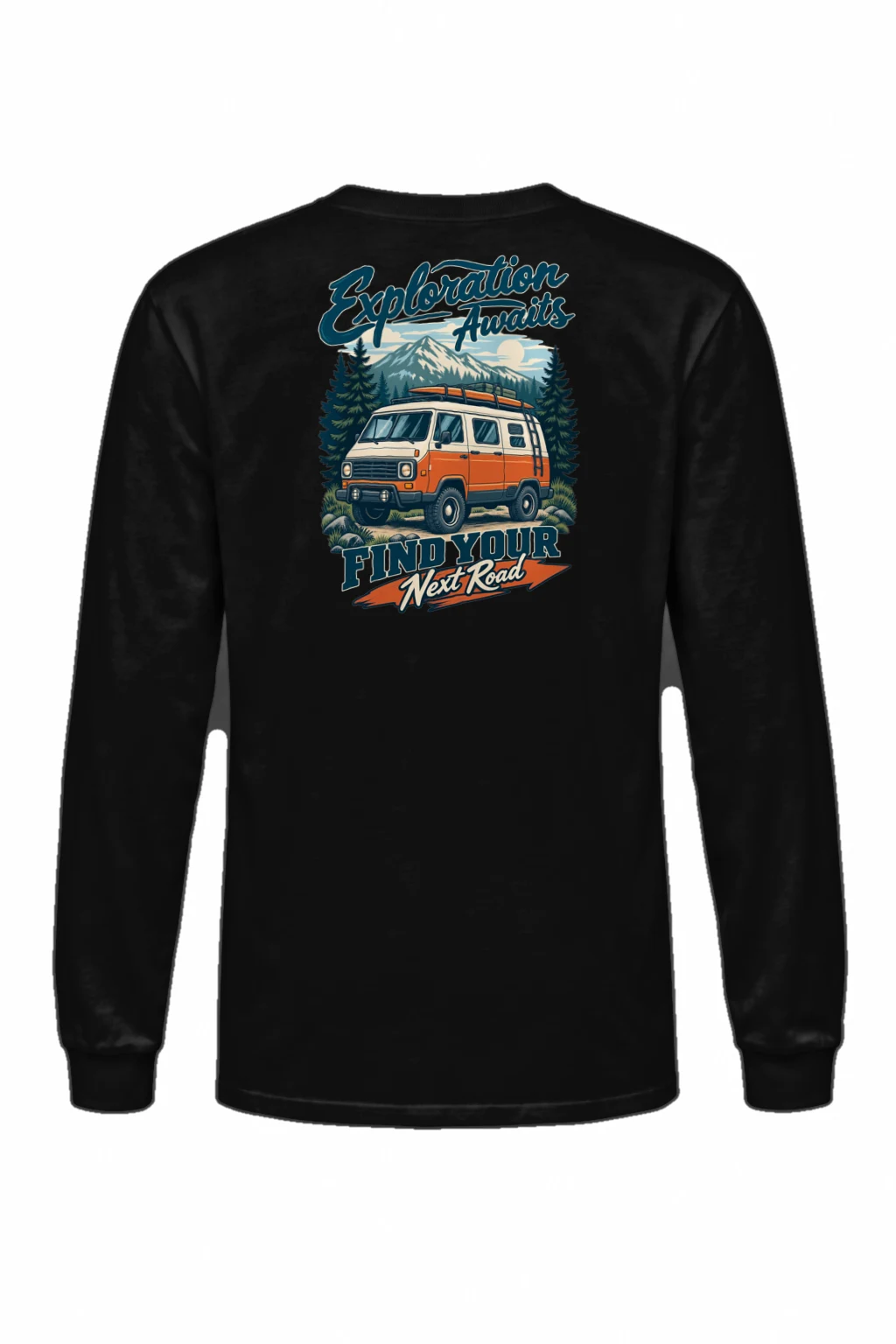 "Exploration Awaits" Unisex Longsleeve T-shirt | Gildan 2400