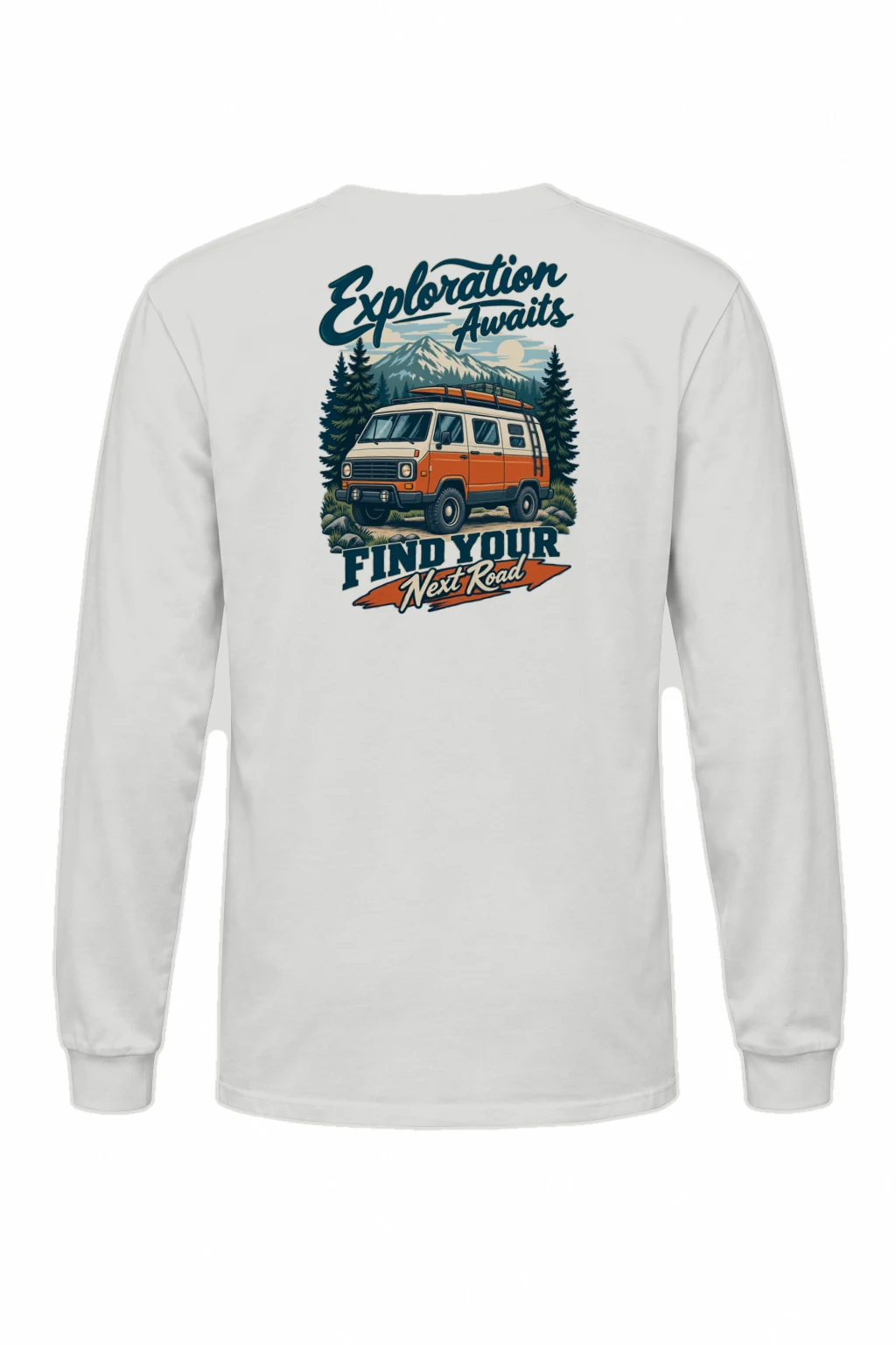 "Exploration Awaits" Unisex Longsleeve T-shirt | Gildan 2400