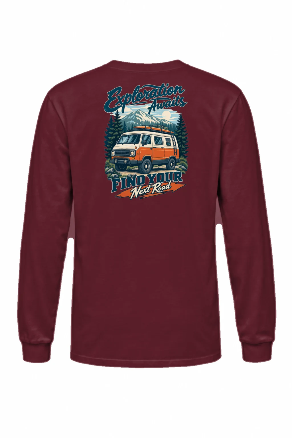 "Exploration Awaits" Unisex Longsleeve T-shirt | Gildan 2400