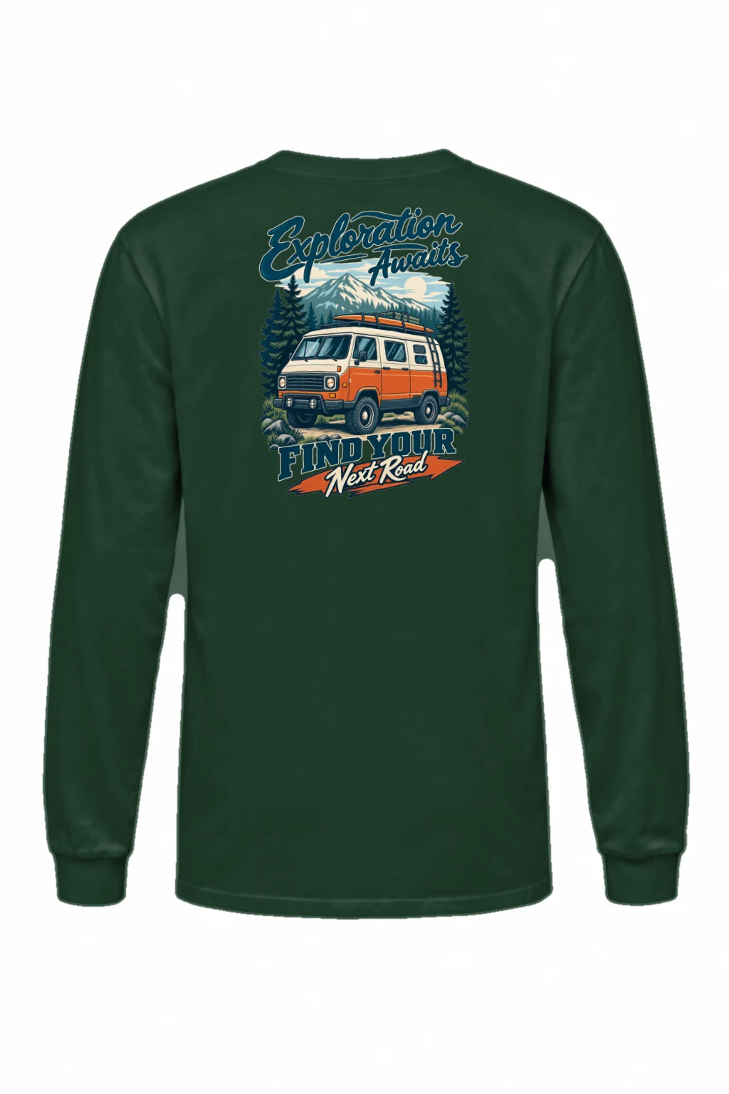 "Exploration Awaits" Unisex Longsleeve T-shirt | Gildan 2400