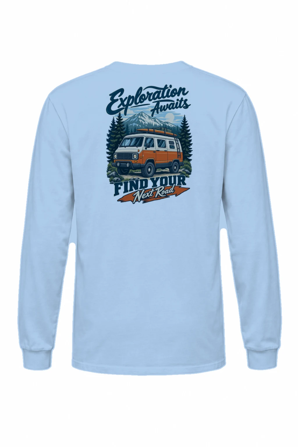 "Exploration Awaits" Unisex Longsleeve T-shirt | Gildan 2400