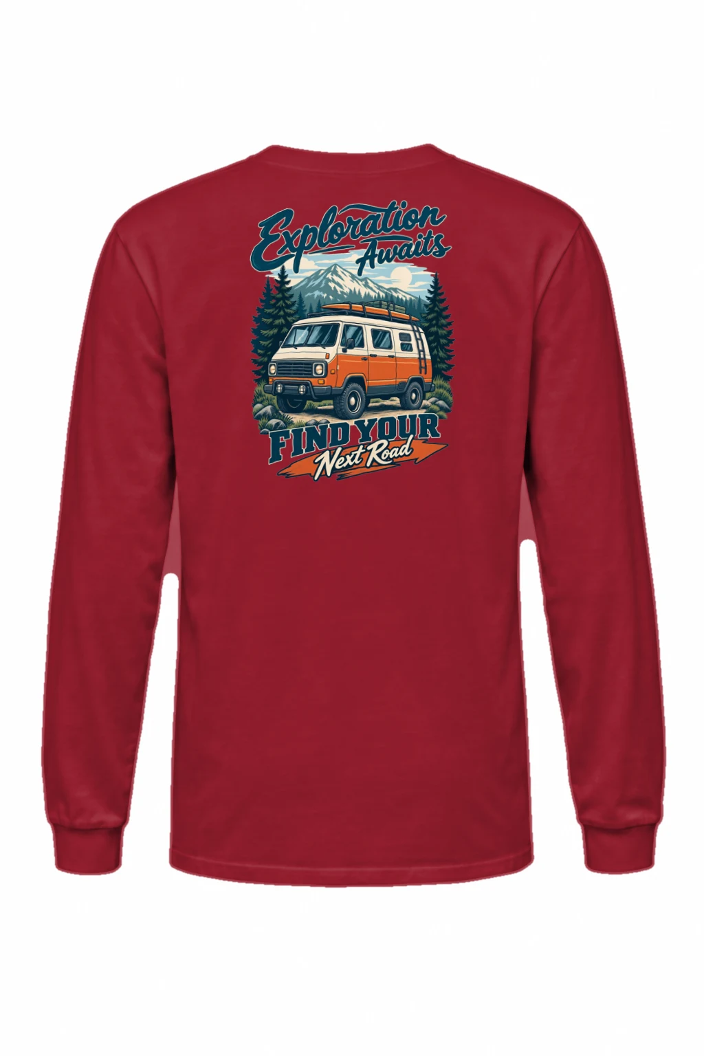 "Exploration Awaits" Unisex Longsleeve T-shirt | Gildan 2400