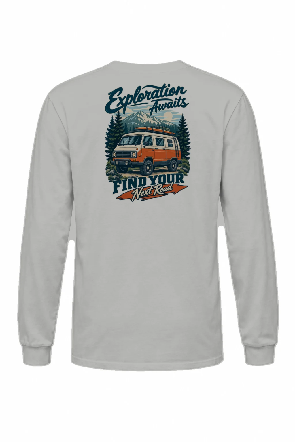 "Exploration Awaits" Unisex Longsleeve T-shirt | Gildan 2400