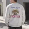 "Explore Beyond Frontier" Heavy Blend Unisex Crewneck Sweatshirt | Gildan 18000