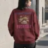 "Explore Beyond Frontier" Heavy Blend Unisex Crewneck Sweatshirt | Gildan 18000