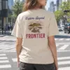 "Explore Beyond Frontier" Heavyweight Unisex Crewneck T-shirt | Gildan 5000