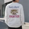 "Explore Beyond Frontier" Unisex Longsleeve T-shirt | Gildan 2400