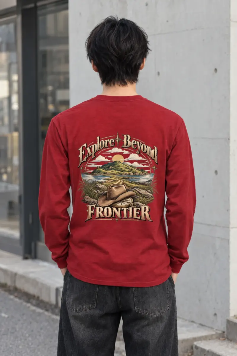 "Explore Beyond Frontier" Unisex Longsleeve T-shirt