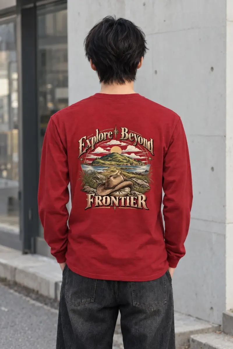 "Explore Beyond Frontier" Unisex Longsleeve T-shirt