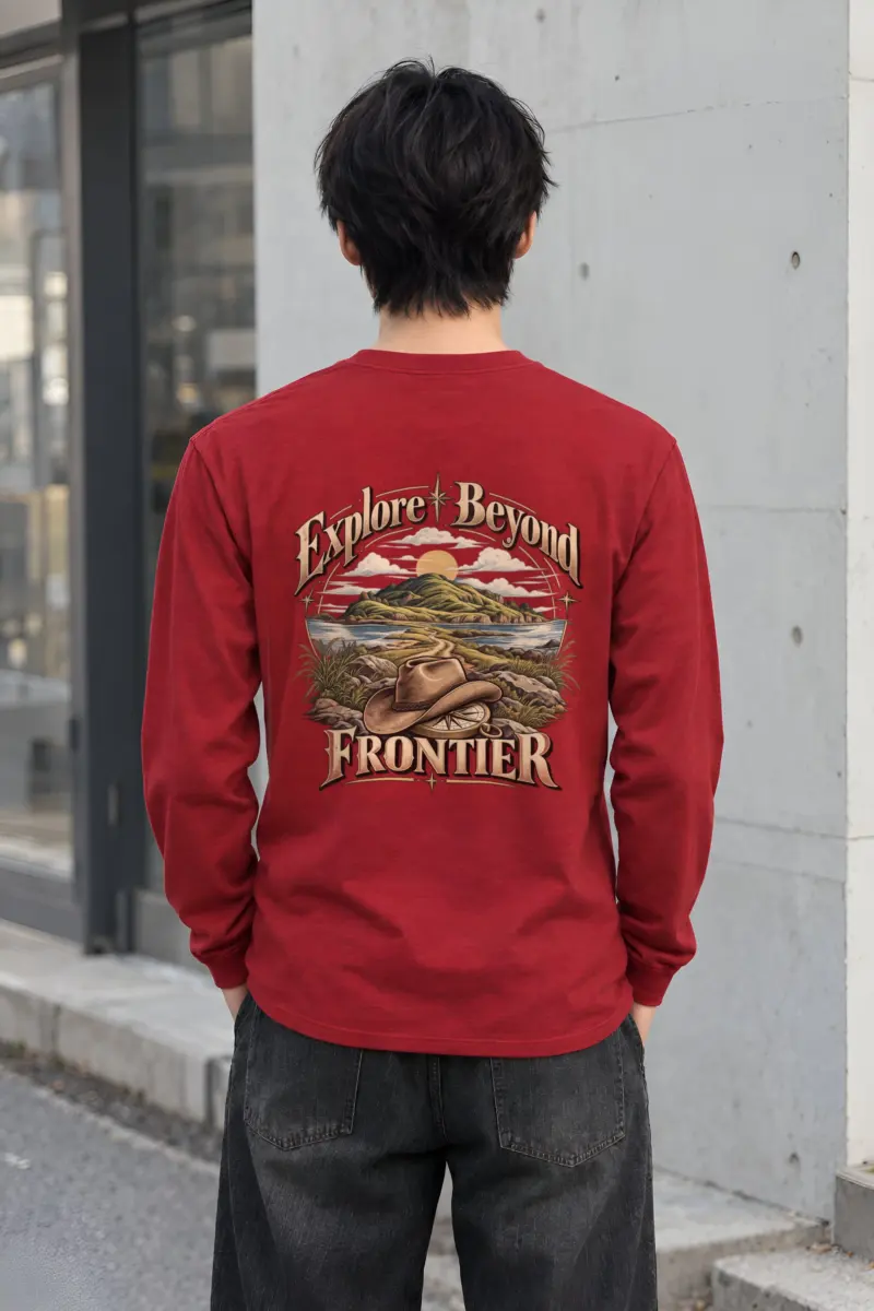 "Explore Beyond Frontier" Unisex Longsleeve T-shirt
