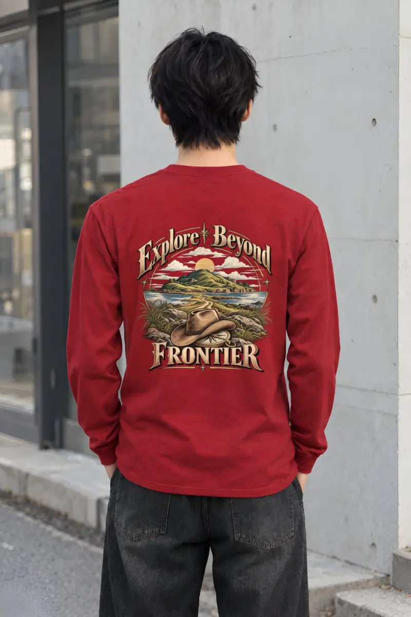 "Explore Beyond Frontier" Unisex Longsleeve T-shirt