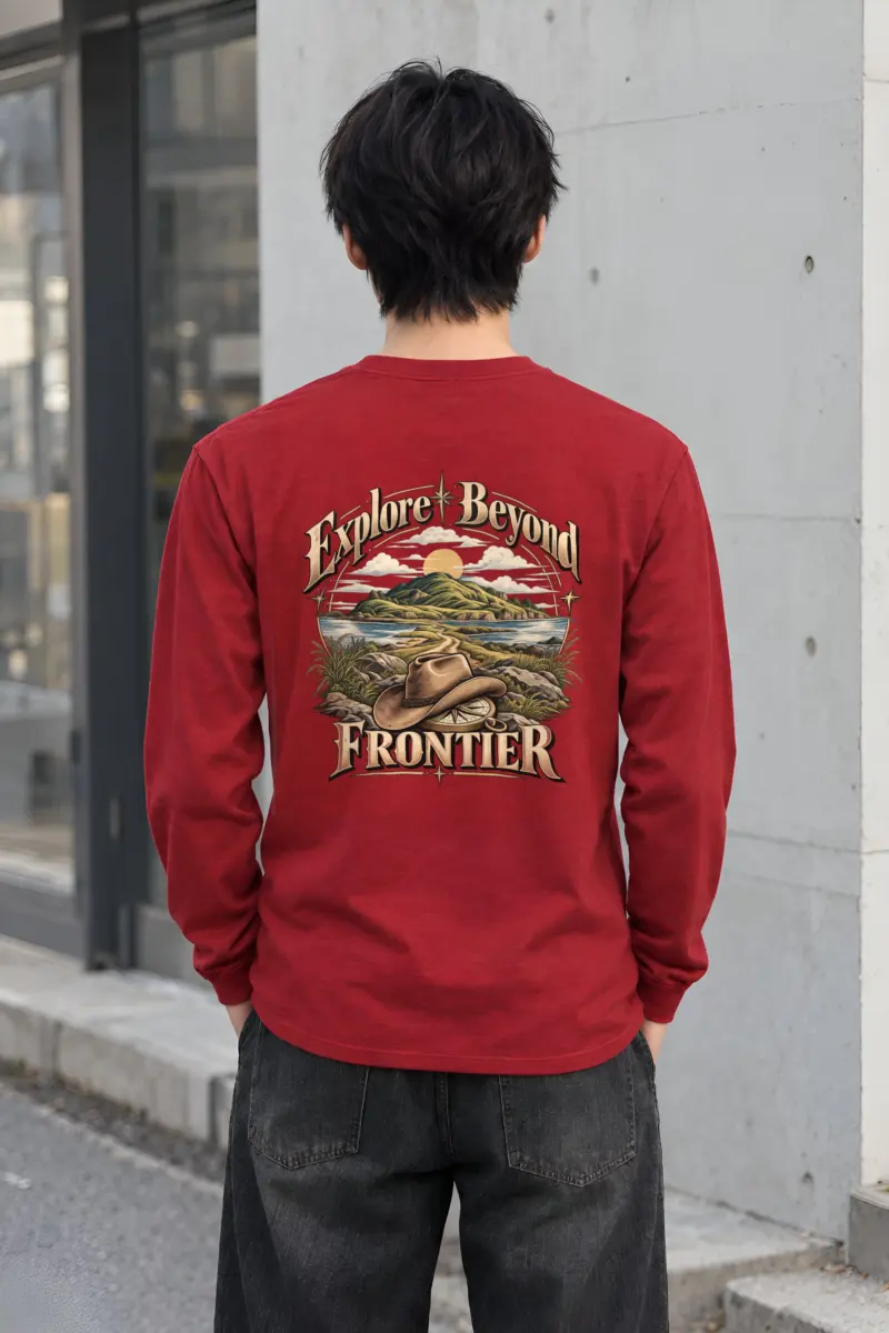 "Explore Beyond Frontier" Unisex Longsleeve T-shirt