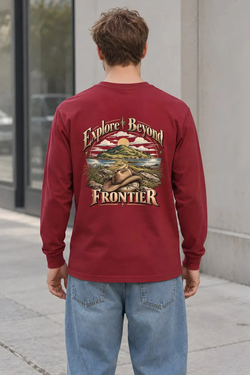 "Explore Beyond Frontier" Unisex Longsleeve T-shirt