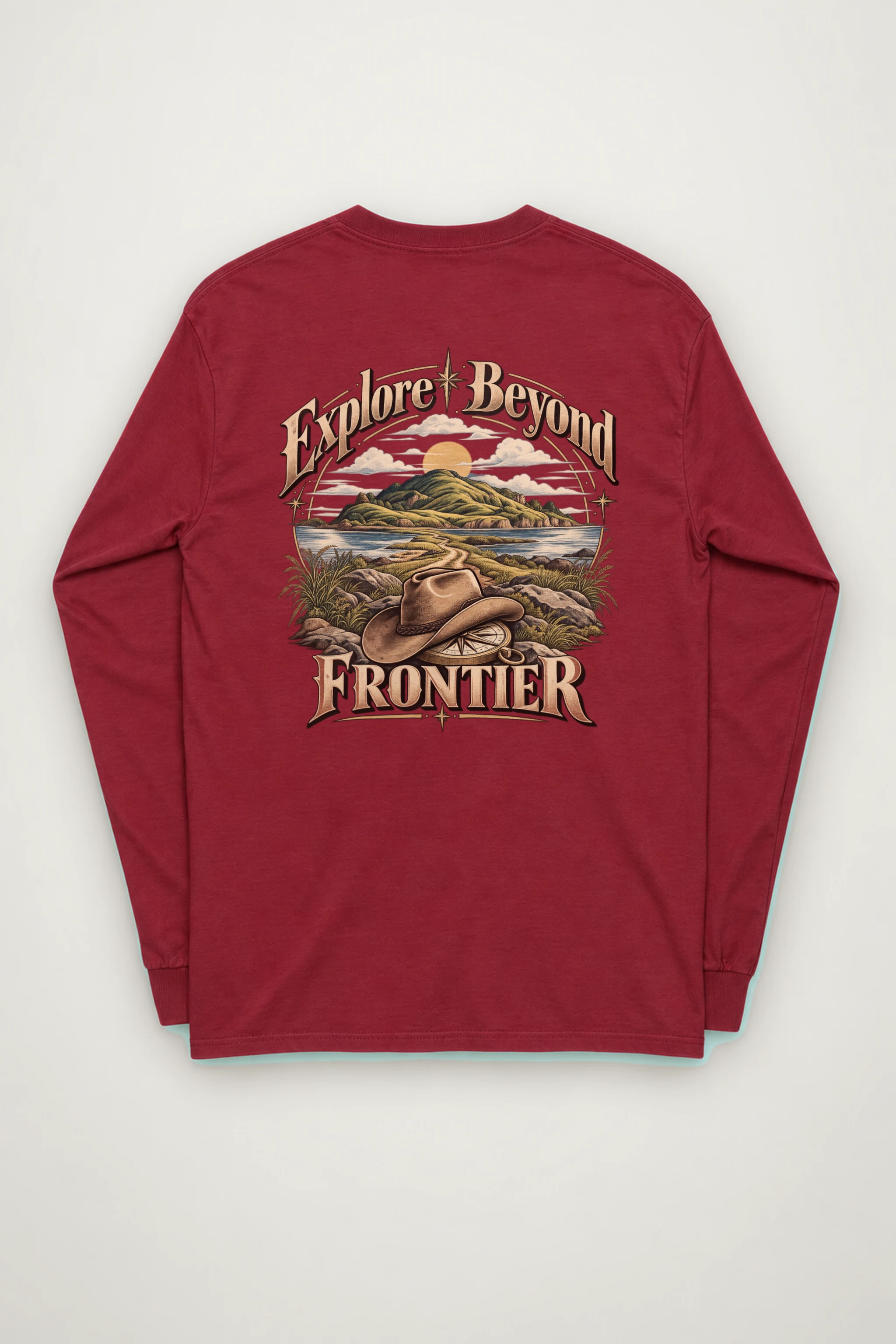 "Explore Beyond Frontier" Unisex Longsleeve T-shirt