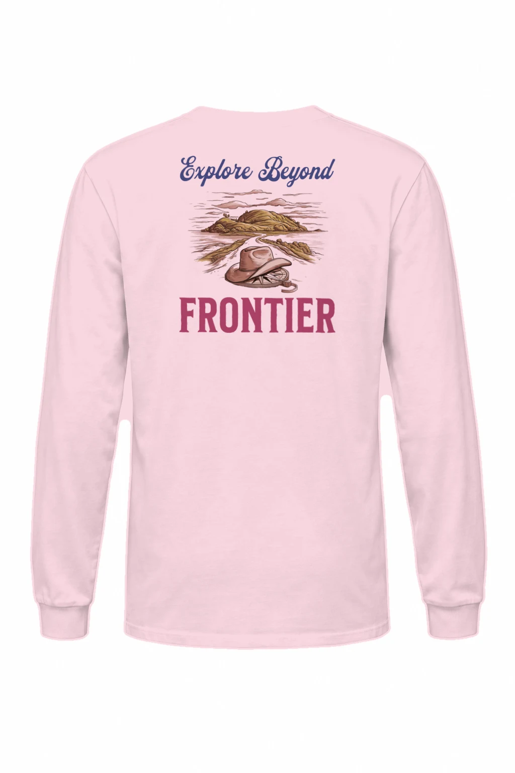 "Explore Beyond Frontier" Unisex Longsleeve T-shirt | Gildan 2400