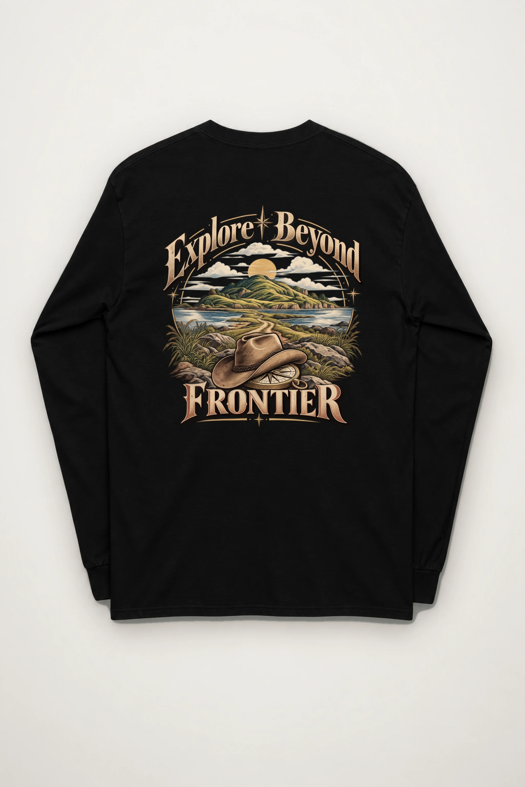 "Explore Beyond Frontier" Unisex Longsleeve T-shirt