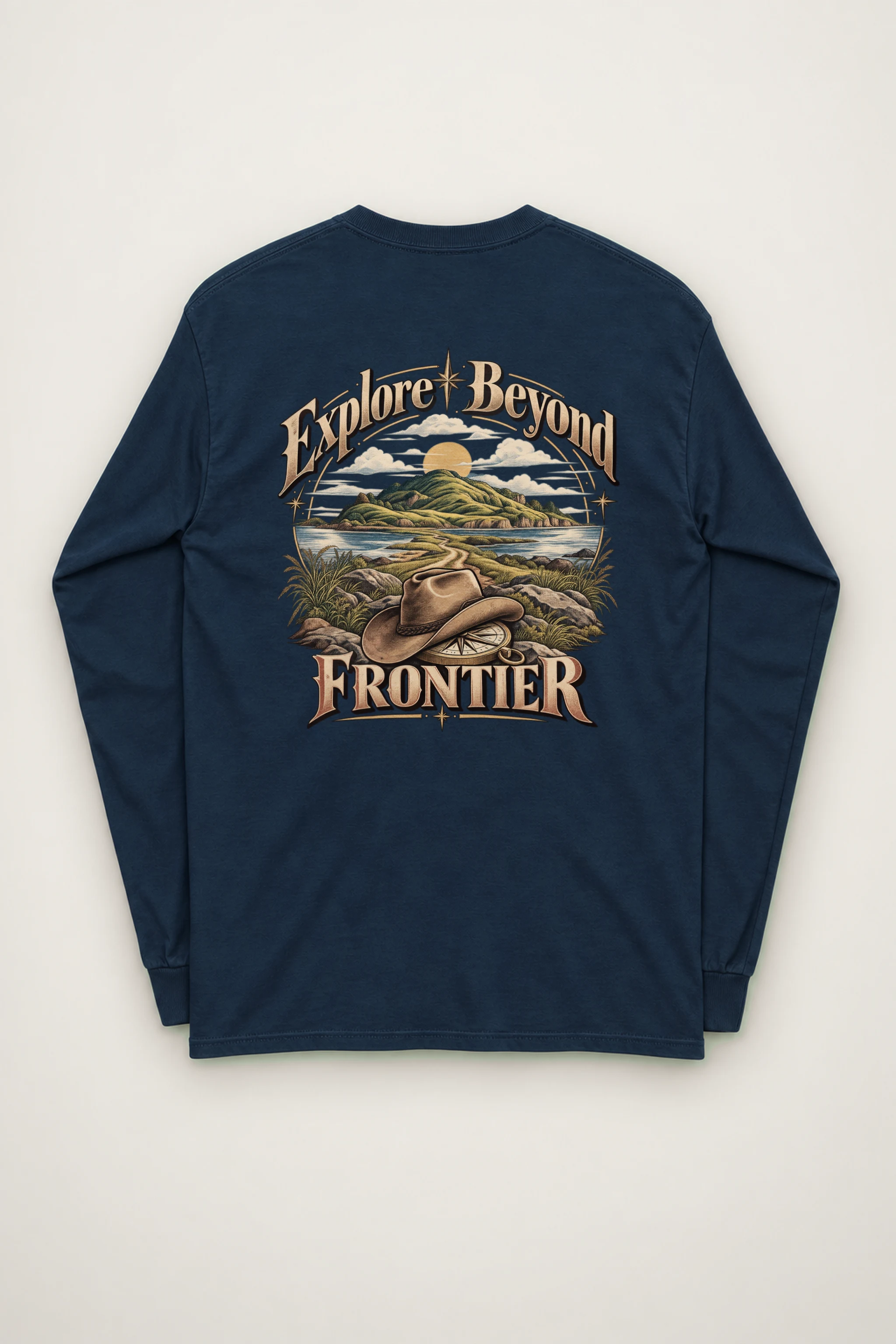 "Explore Beyond Frontier" Unisex Longsleeve T-shirt