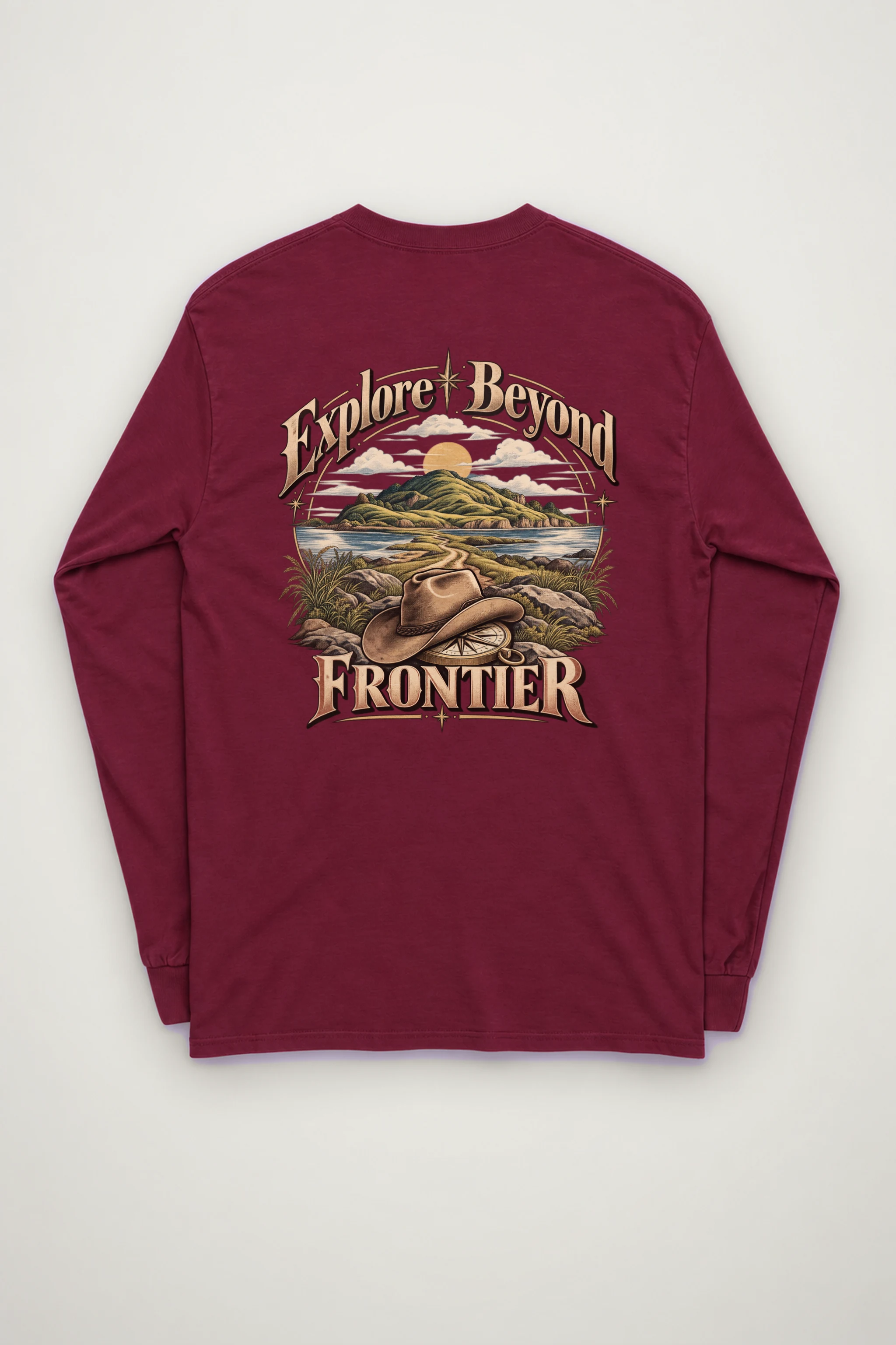 "Explore Beyond Frontier" Unisex Longsleeve T-shirt