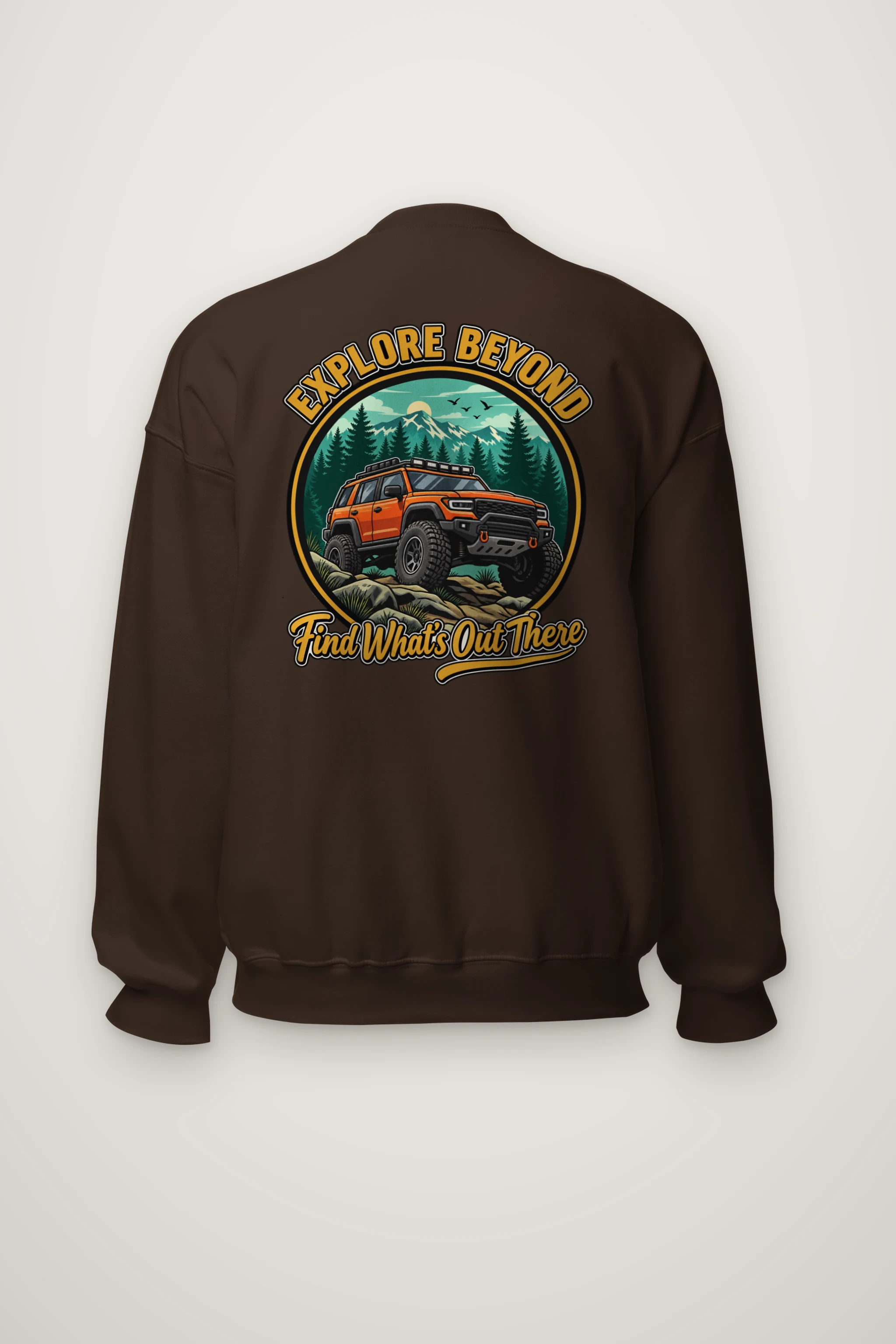 "Explore Beyond" Heavy Blend Unisex Crewneck Sweatshirt
