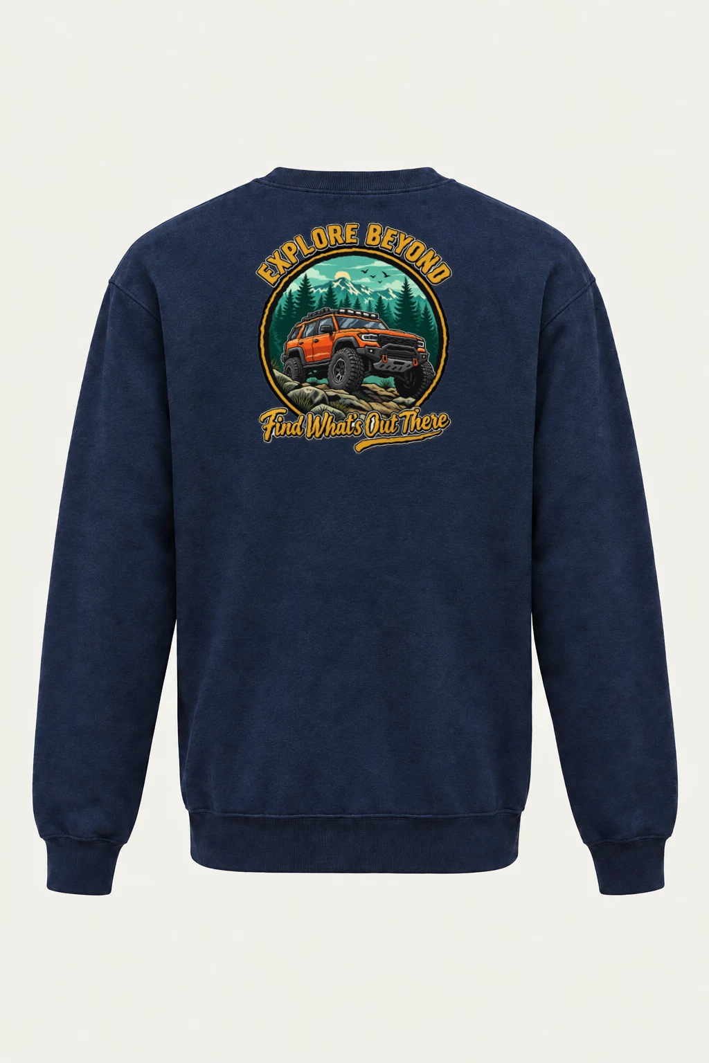 "Explore Beyond" Heavy Blend Unisex Crewneck Sweatshirt | Gildan 18000