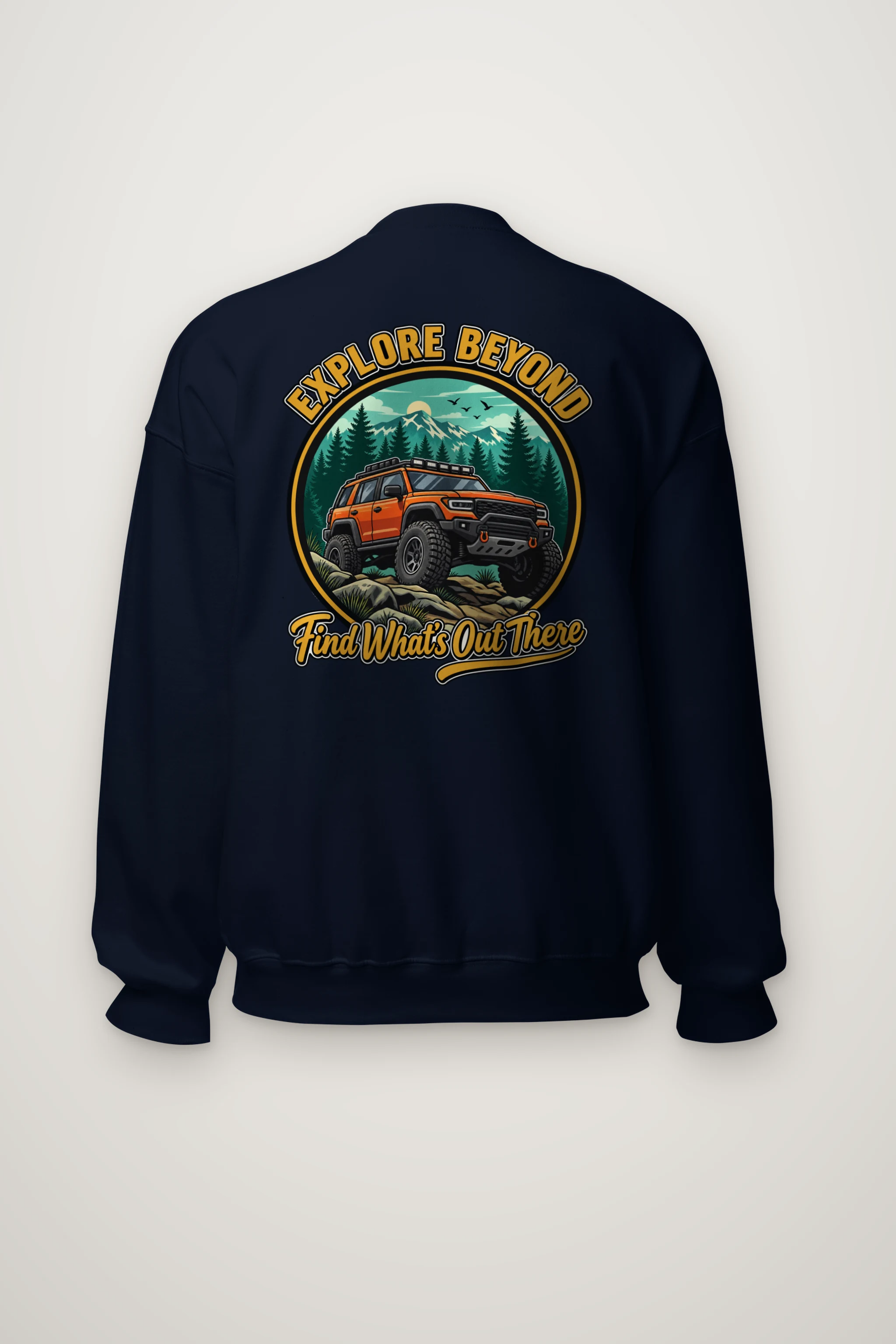 "Explore Beyond" Heavy Blend Unisex Crewneck Sweatshirt