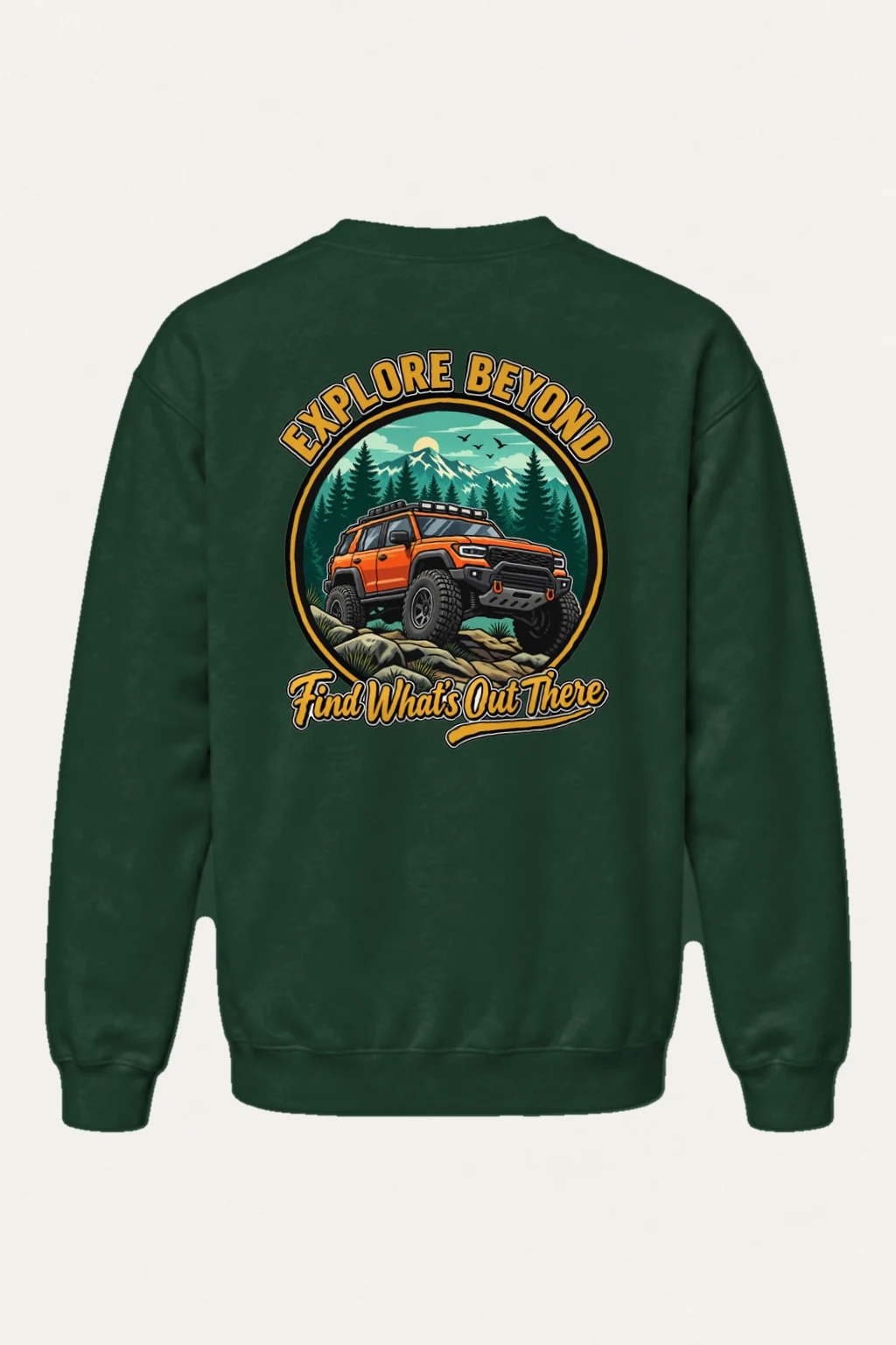"Explore Beyond" Heavy Blend Unisex Crewneck Sweatshirt | Gildan 18000