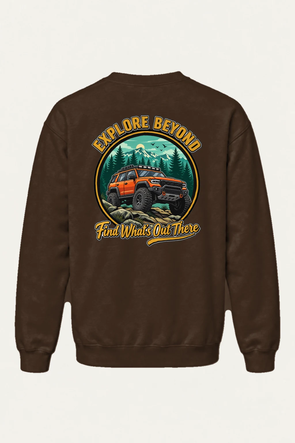 "Explore Beyond" Heavy Blend Unisex Crewneck Sweatshirt | Gildan 18000