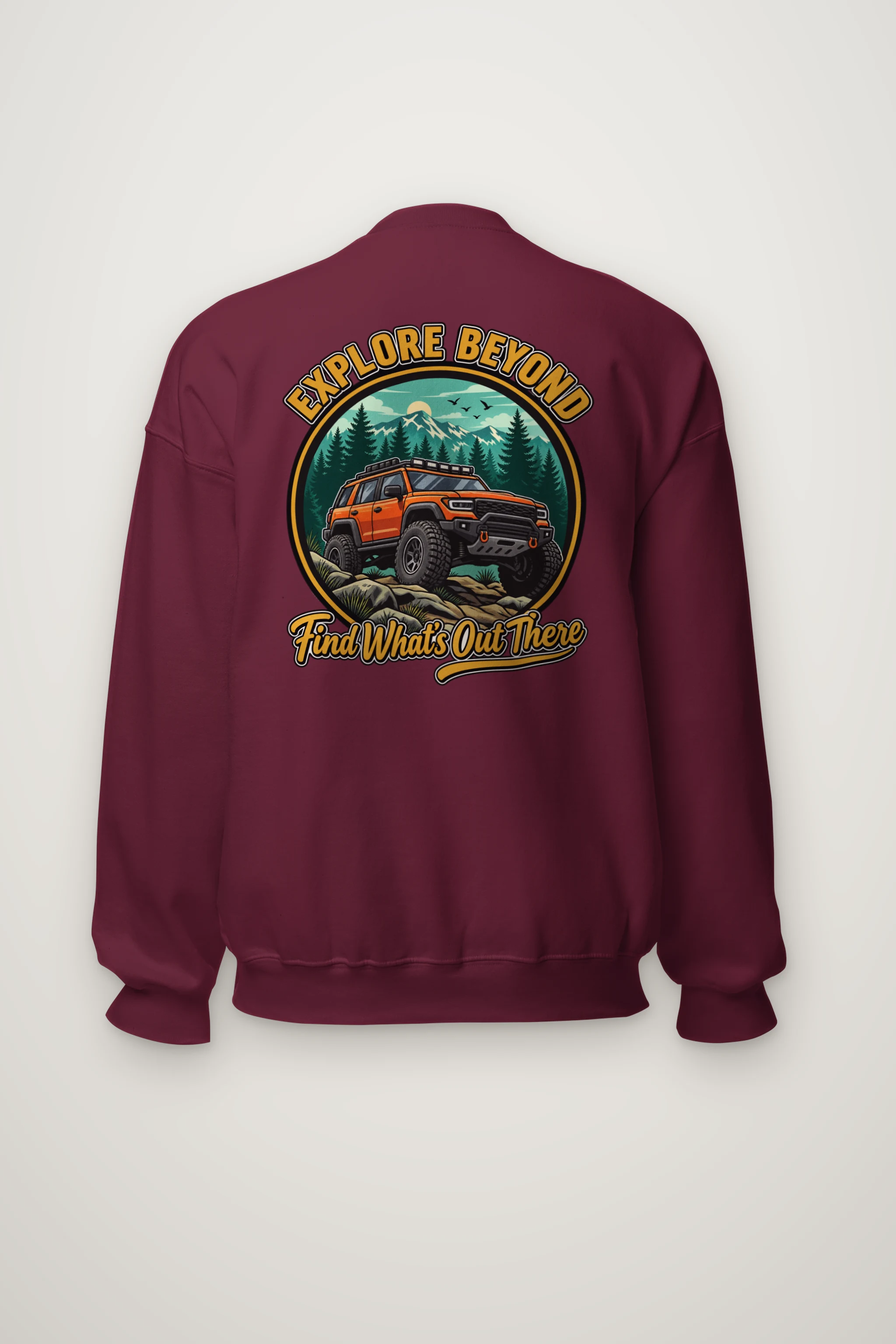 "Explore Beyond" Heavy Blend Unisex Crewneck Sweatshirt