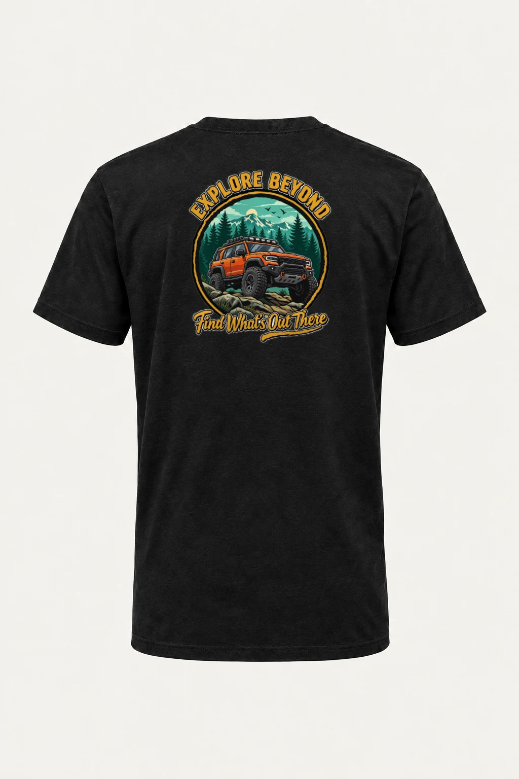 "Explore Beyond" Heavyweight Unisex Crewneck T-shirt | Gildan 5000