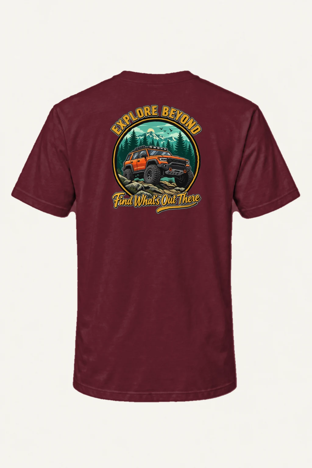 "Explore Beyond" Heavyweight Unisex Crewneck T-shirt | Gildan 5000