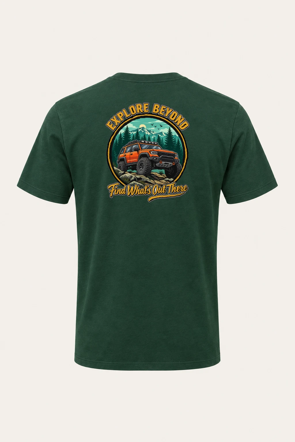 "Explore Beyond" Heavyweight Unisex Crewneck T-shirt | Gildan 5000