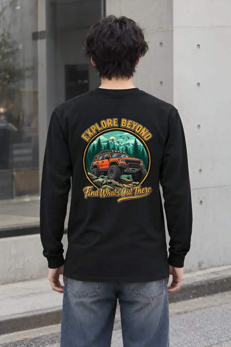 "Explore Beyond" Unisex Longsleeve T-shirt