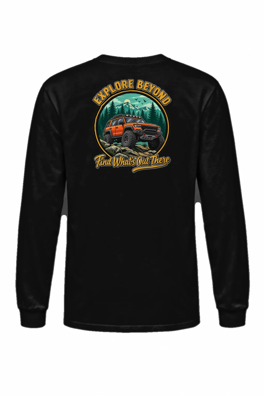 "Explore Beyond" Unisex Longsleeve T-shirt | Gildan 2400