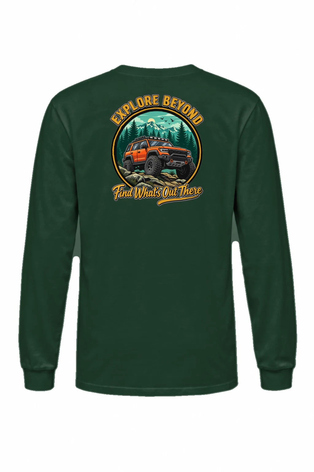 "Explore Beyond" Unisex Longsleeve T-shirt | Gildan 2400
