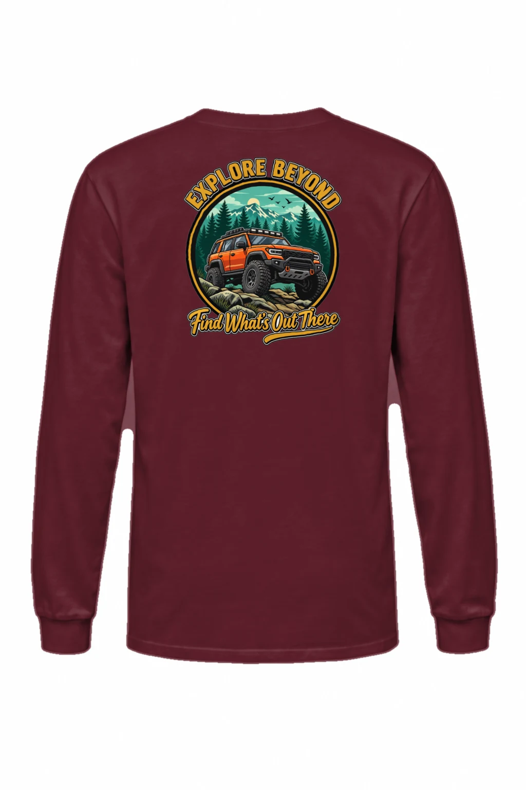 "Explore Beyond" Unisex Longsleeve T-shirt | Gildan 2400