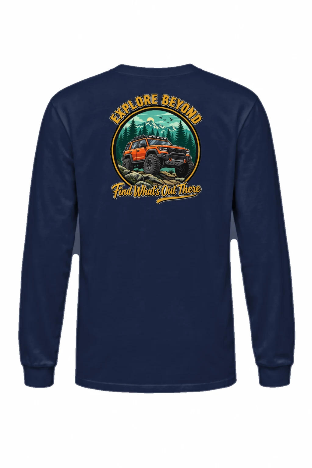 "Explore Beyond" Unisex Longsleeve T-shirt | Gildan 2400
