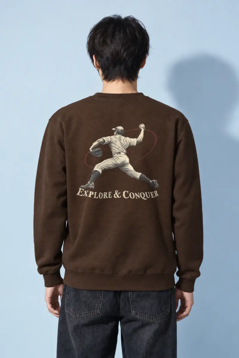 "Explore & Conquer" Heavy Blend Unisex Crewneck Sweatshirt